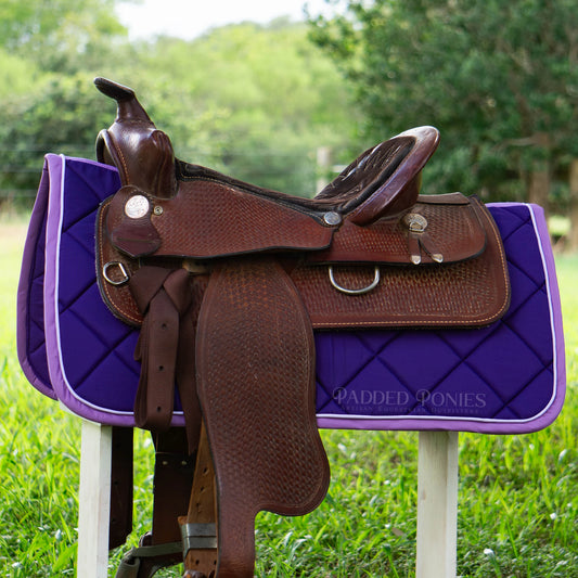 Purple, Orchid, and Lavender Solid Color Western Saddle Pad