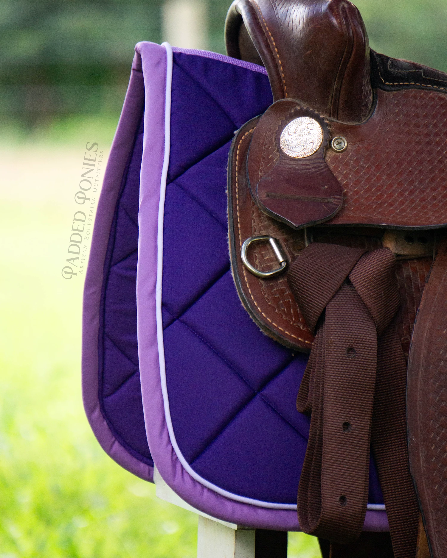 Purple, Orchid, and Lavender Solid Color Western Saddle Pad