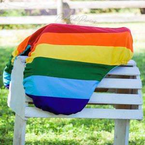 LGBTQ+ Gay Rainbow Flag All Purpose Saddle Cover