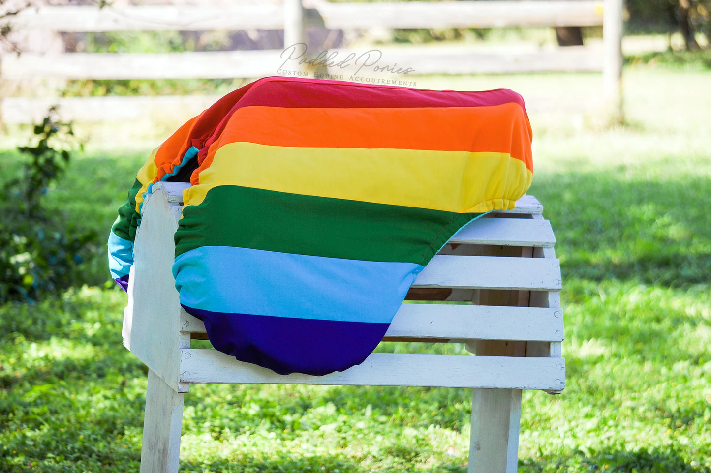 LGBTQ+ Gay Rainbow Flag All Purpose Saddle Cover