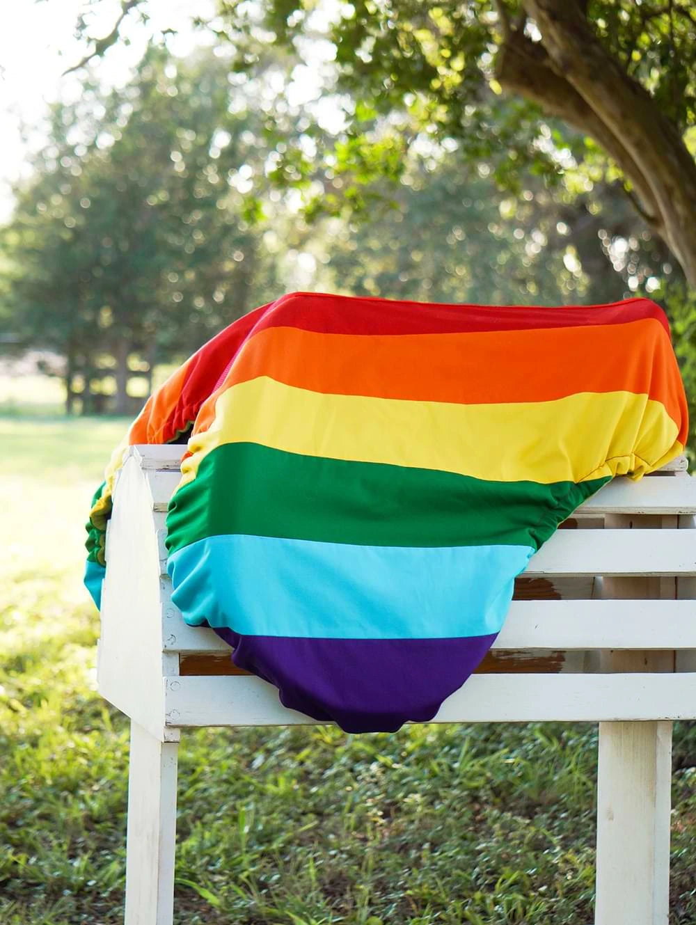 LGBTQ+ Gay Rainbow Flag All Purpose Saddle Cover