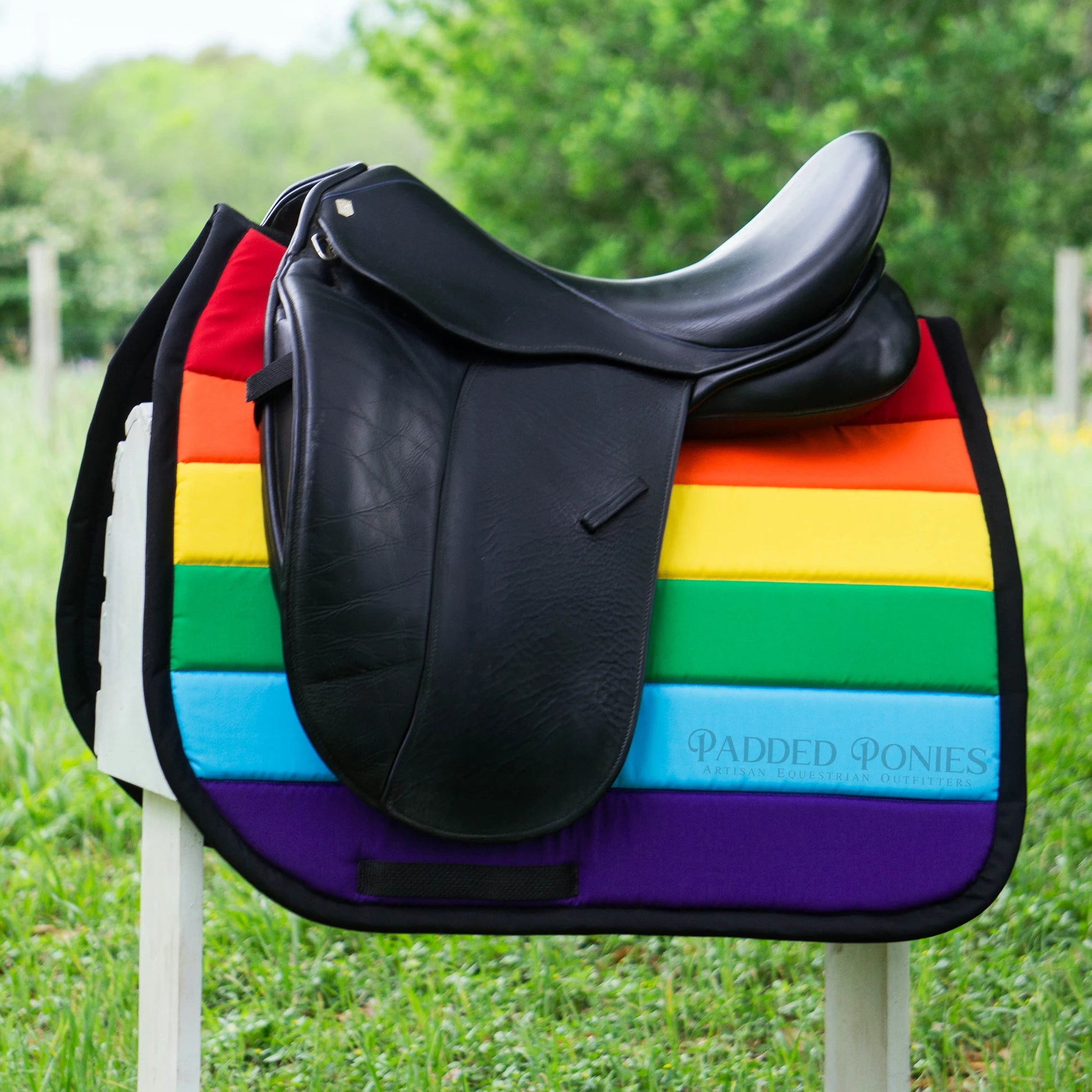 LGBTQ+ Gay Pride Rainbow Flag Dressage Saddle Pad