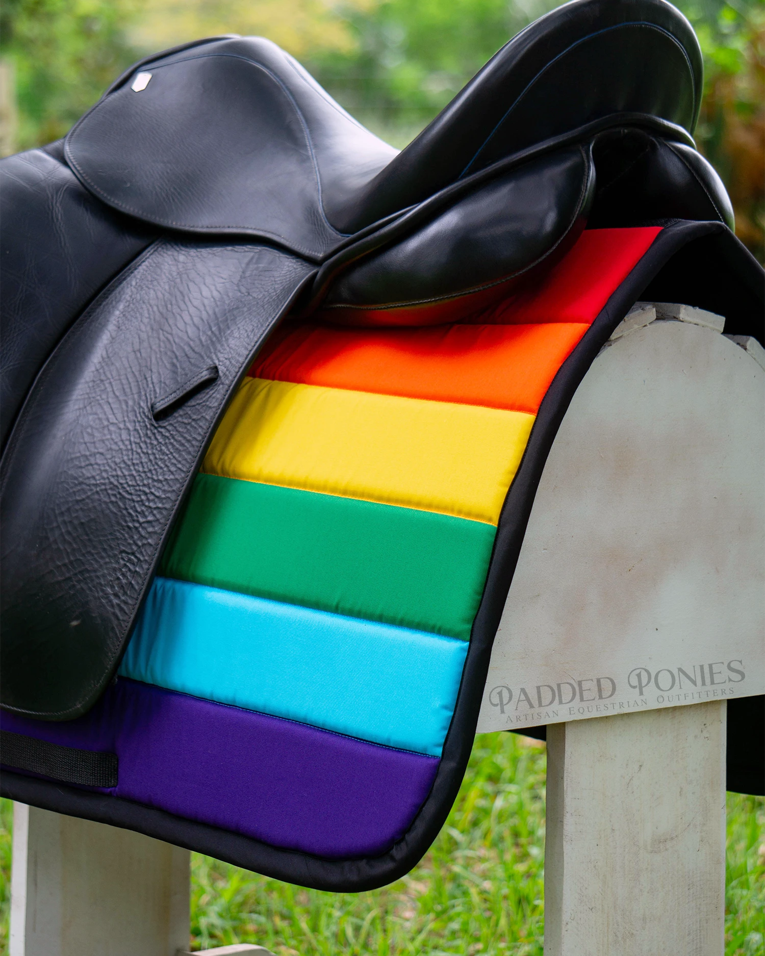 LGBTQ+ Gay Pride Rainbow Flag Dressage Saddle Pad