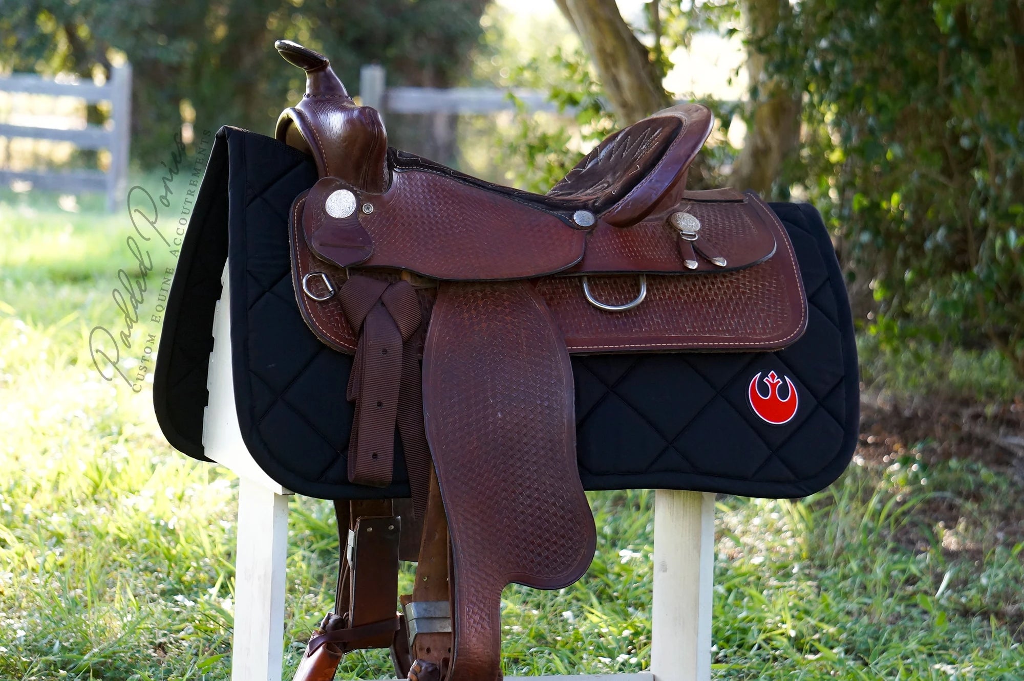 Black Rebel Alliance Star Wars Patch Western Saddle Pad