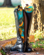 Turquoise Sunflowers Boot Trees - Sample Sale