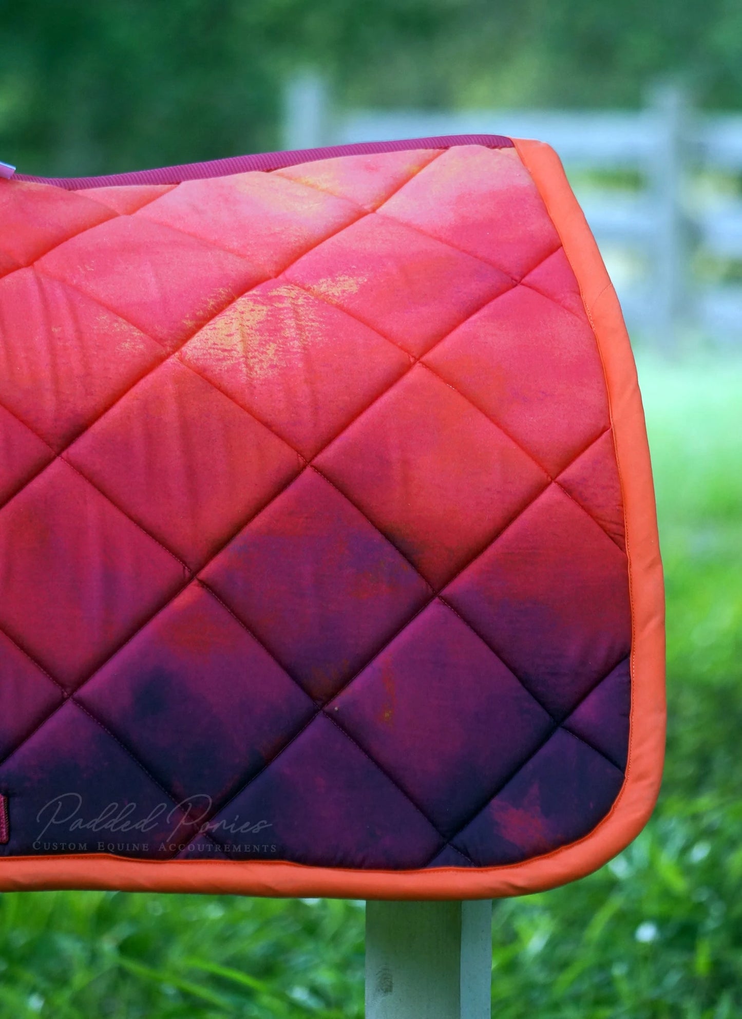 Pink and Purple Sunset Skies Ombre All Purpose Saddle Pad