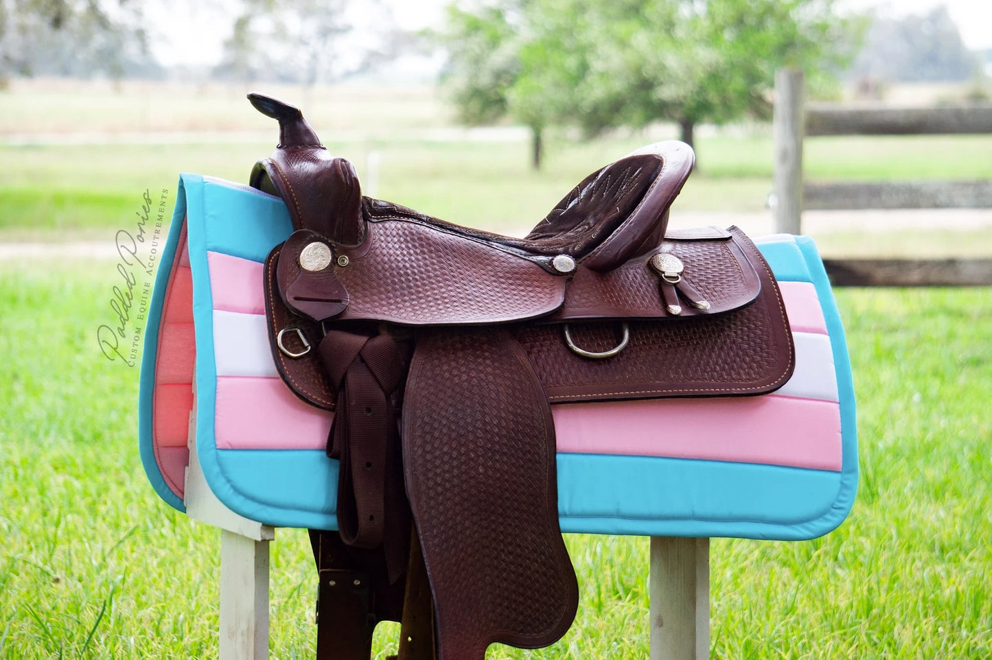 Custom LGBTQ+ Pride Flag Saddle Pad