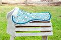 Aqua Unicorns Fleece Half Pad - Sample Sale