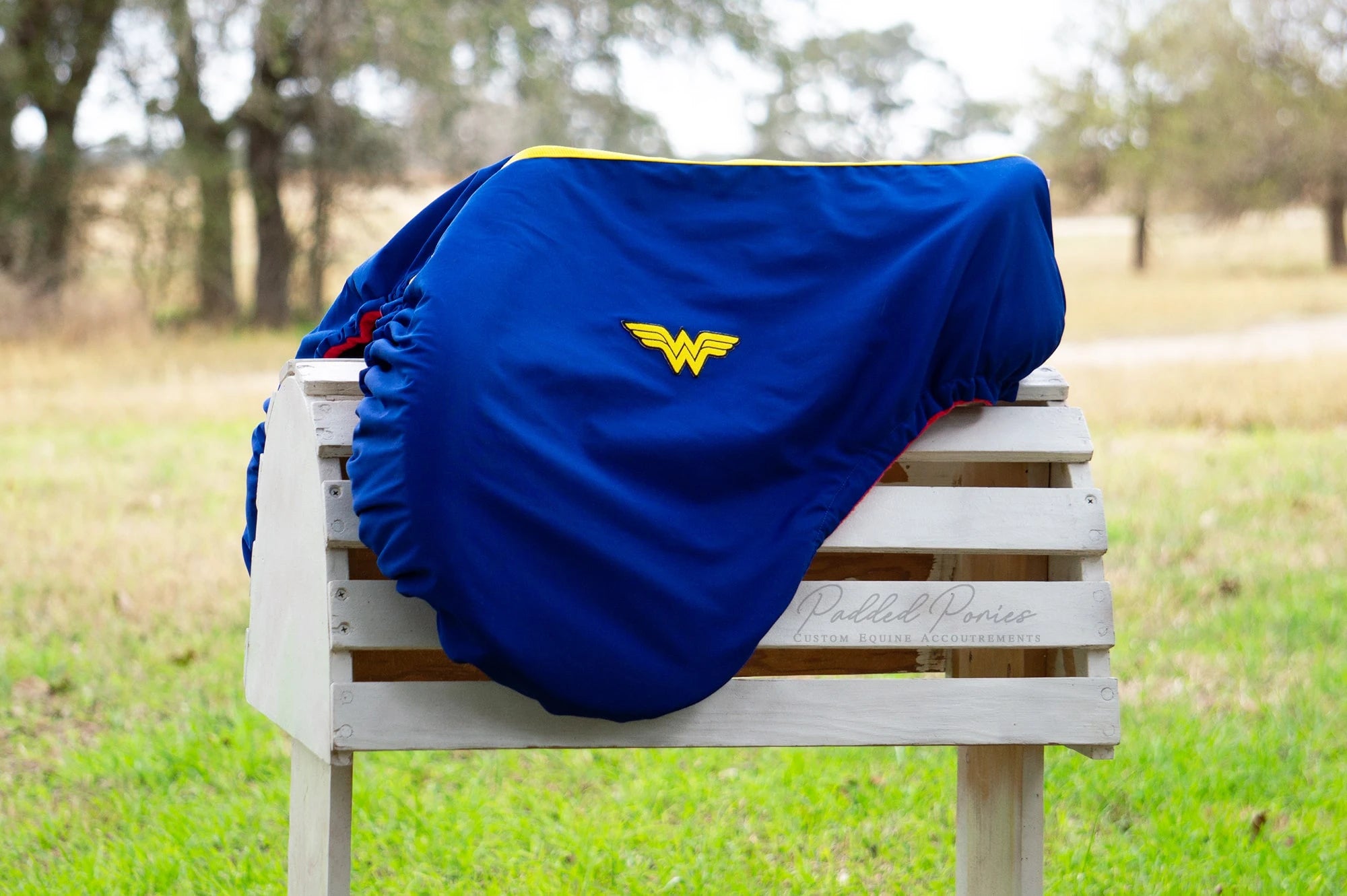 Royal Blue DC Comics Wonder Woman Superhero Patch All Purpose Saddle Cover