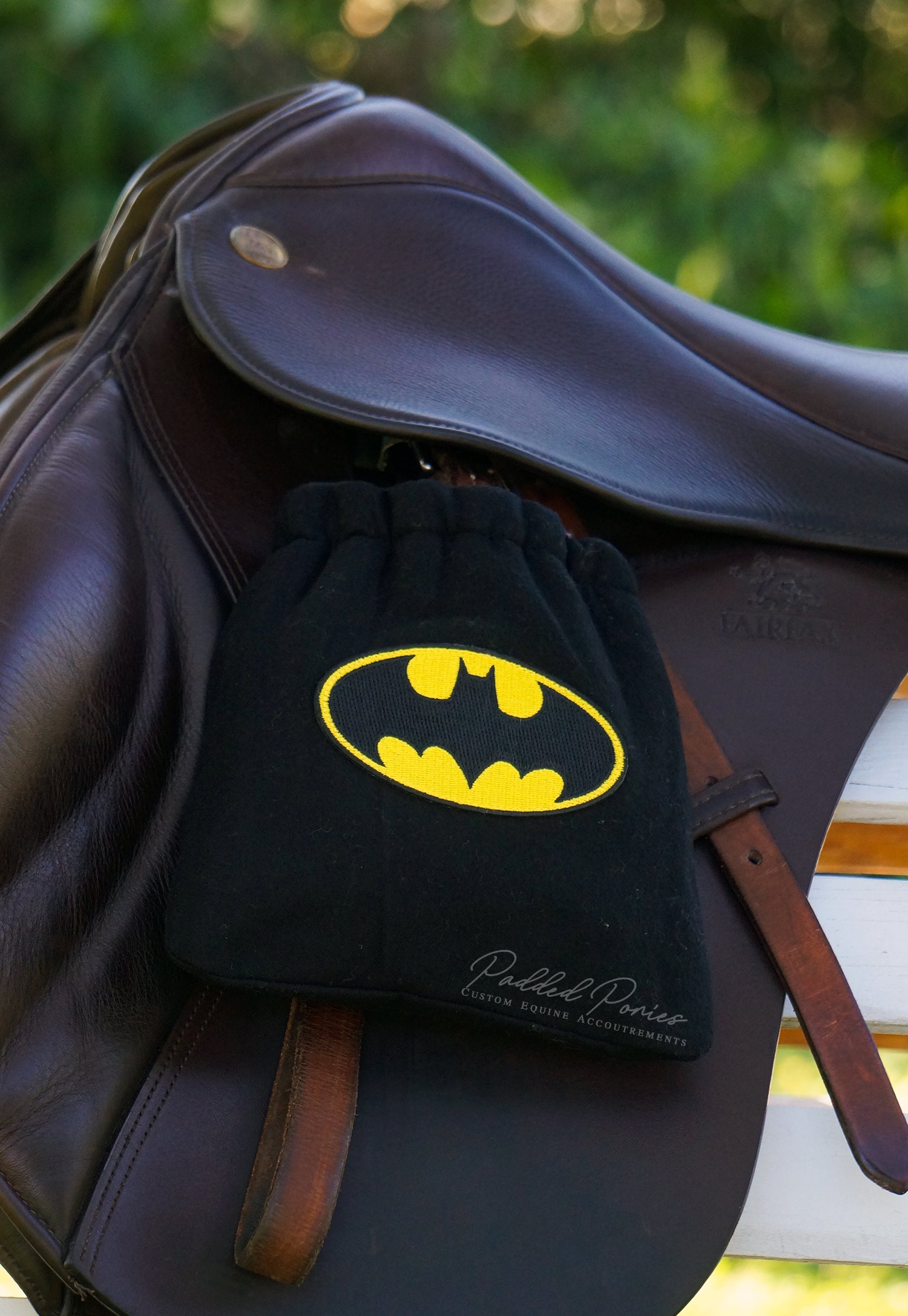Custom Stirrup Covers Superhero/Villains Patch