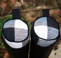 Black and White Buffalo Plaid Boot Tree Stuffers