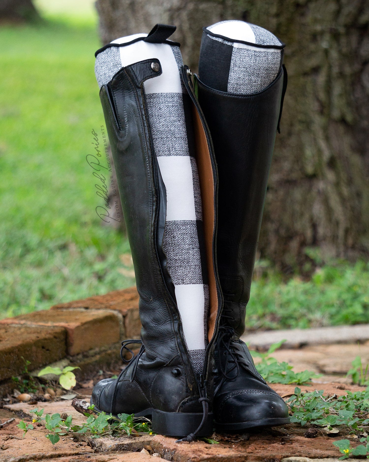 Black and White Buffalo Plaid Boot Tree Stuffers