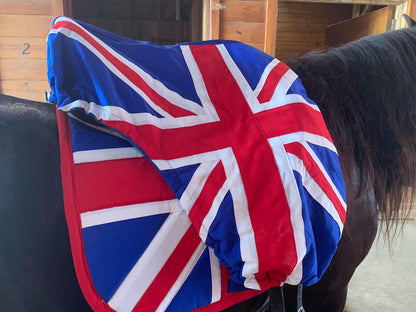 United Kingdom British Flag Dressage Saddle Cover with Matching Pad Customer Photo