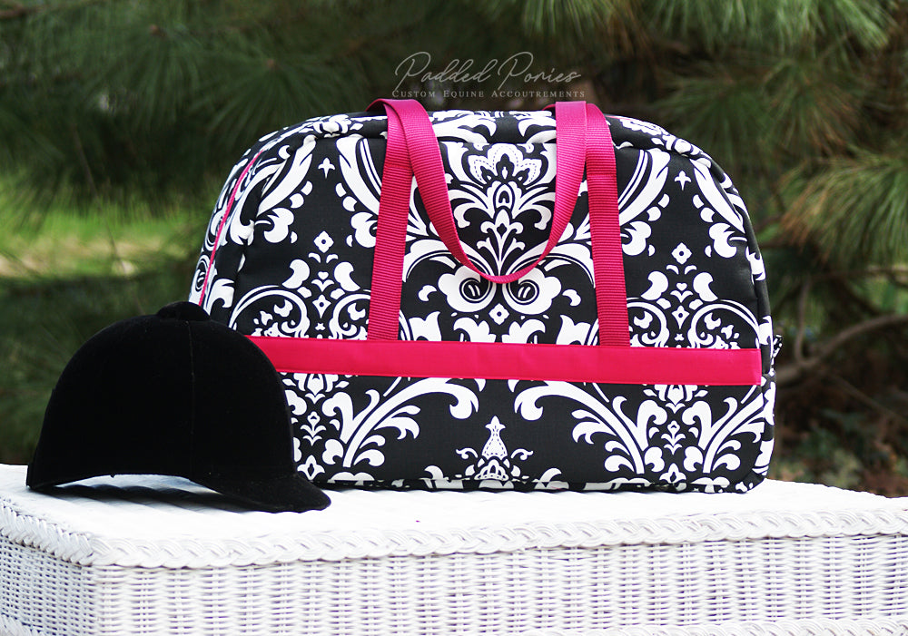 Custom Damask Print Weekender Tote Bag