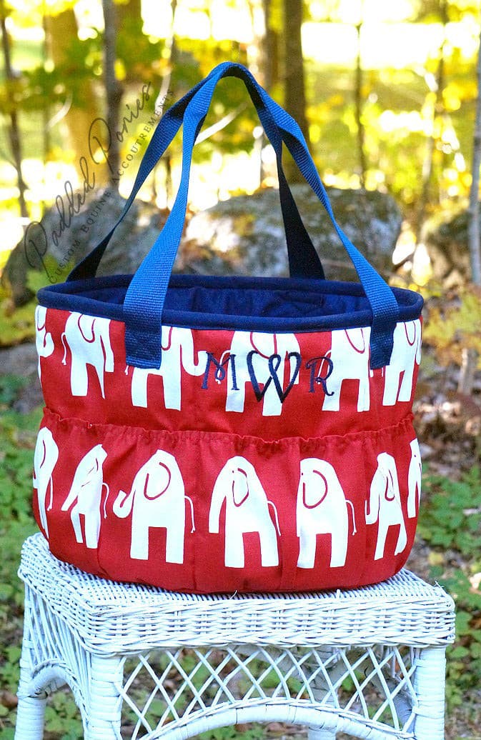 Custom Elephants Large Groom Bag/Tote