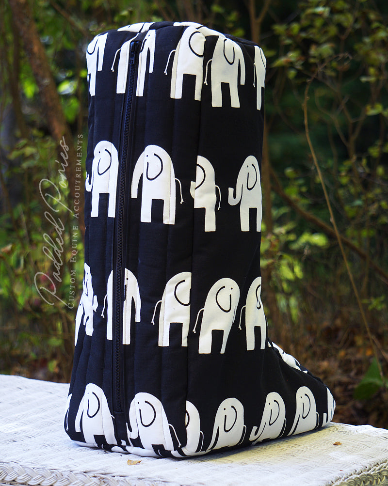 Custom Elephants Tall Boot Bag