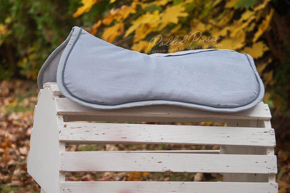 Silver Gray Suede Comfort Memory Foam Jump Half Pad