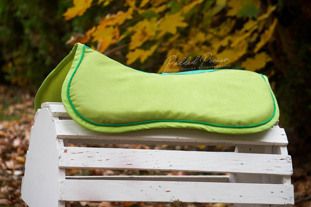 Lime Green Suede Comfort Memory Foam Jump Half Pad