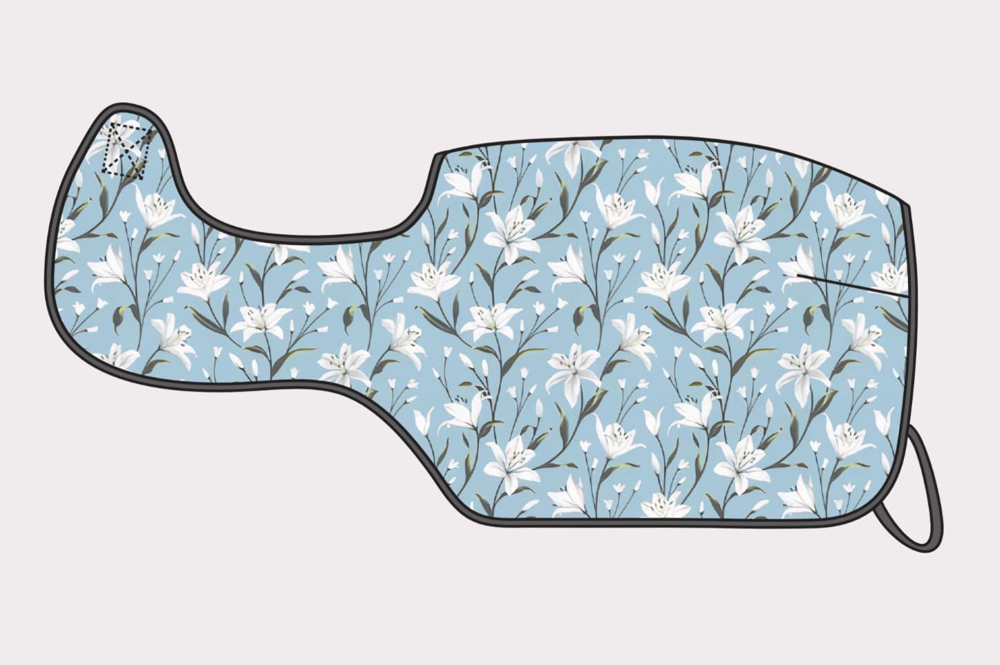 Custom Blue Lilies Quarter Sheet