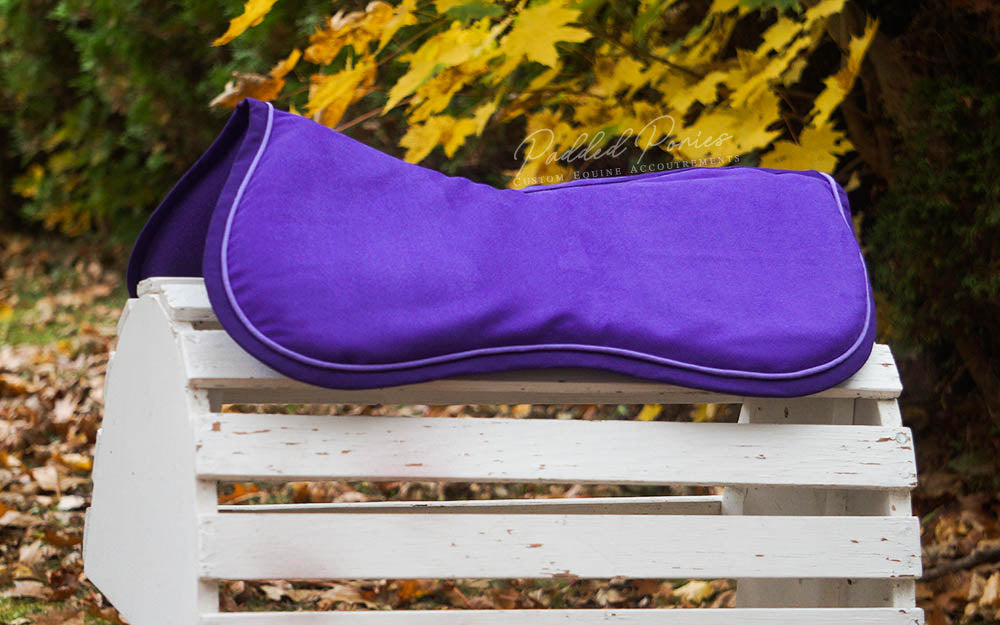 Purple Suede Comfort Memory Foam Jump Half Pad