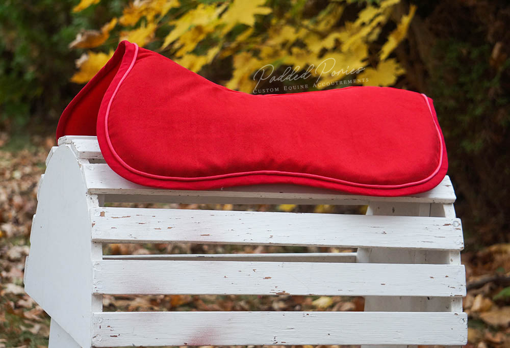 Red Suede Comfort Memory Foam Jump Half Pad