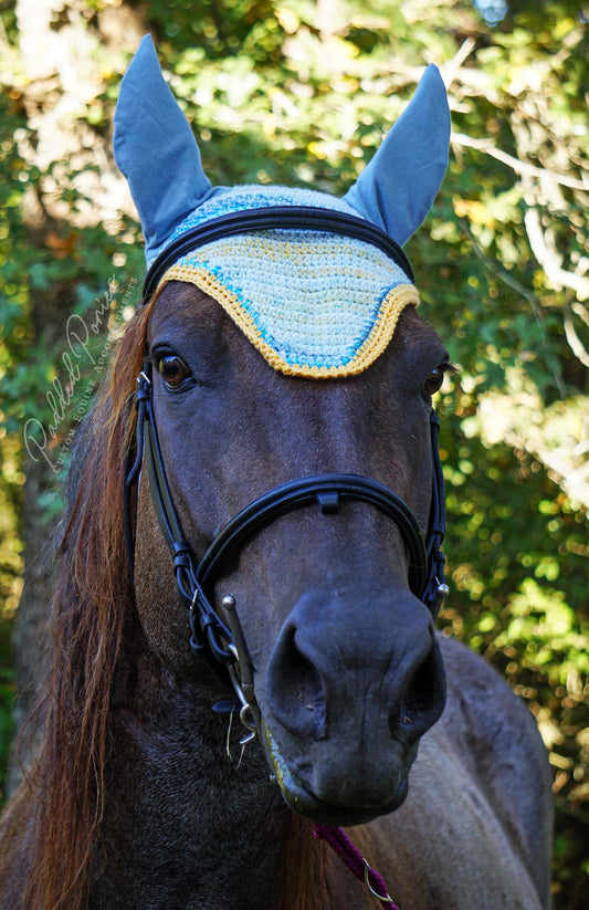 Sky Blue and Yellow Ombre Fly Bonnet