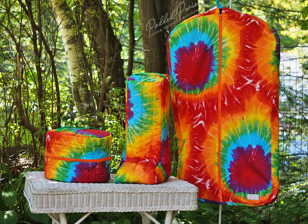 Custom Tie Dye Round Helmet Bag