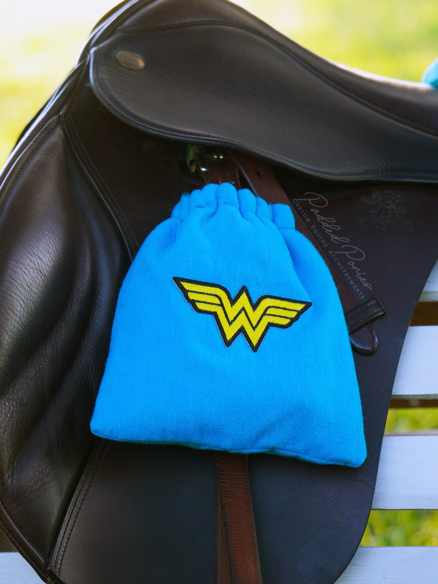 Custom Stirrup Covers Superhero/Villains Patch